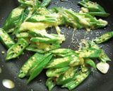 オクラのにんにくチーズ焼き✯作り方5写真