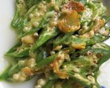 オクラのにんにくチーズ焼き✯作り方6写真