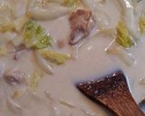 白菜大量消費〜キノコ鶏肉白菜のクリーム煮作り方8写真