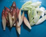 ★カリカリ豚肉・ミョウガとネギの炒め物★作り方2写真