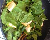 ほっとするね♪高野豆腐と小松菜の炒め煮。作り方2写真