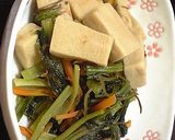 ほっとするね♪高野豆腐と小松菜の炒め煮。作り方4写真