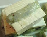 揚げない揚げ豆腐風★豆腐で海老を挟み焼き作り方4写真
