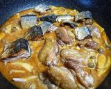 秋刀魚と鶏肉のきのこソース煮作り方7写真