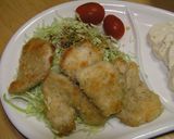 鶏胸肉のガーリックパン粉焼き作り方7写真