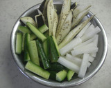 野菜のさっぱり漬け☆ごまネギ塩作り方1写真