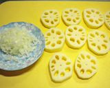 レンコンのはさみ揚げ＊柚子胡椒風味＊作り方1写真