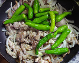 豚肉としし唐の甘酢炒め♪作り方5写真