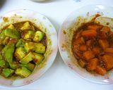 サーモンとアボカドで☆よくばり鮪ユッケ丼作り方4写真