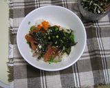 簡単♪♫♬　マグロのごまダレ丼作り方6写真