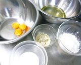 オリーブオイル香る～粉チーズ・シフォン♪作り方2写真