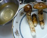 マツタケの下ごしらえ作り方3写真