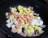 エビ入り野菜カレースープ作り方2写真
