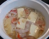 土鍋ごと！豆腐のうま味たっぷりスープ作り方3写真
