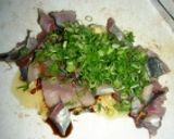 アジのたたき団子　冷昆布茶がけ作り方3写真