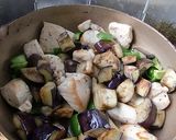 タイ風★鶏モモとナスのグリーンカレー炒め作り方7写真