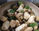 タイ風★鶏モモとナスのグリーンカレー炒め作り方9写真