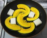 南瓜と餅のバター醤油焼き作り方2写真