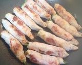 ポン酢でどうぞ！オクラとベーコンの肉巻き作り方4写真
