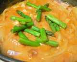 玉ねぎとアスパラのトマトクリームグラタン作り方6写真
