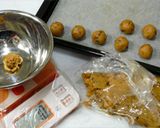 ほろ苦＊ピーナッツ＆コーヒースノーボール作り方19写真