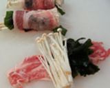 ◆ヘルシー＆ジューシー◆豚肉のキノコ巻き作り方1写真