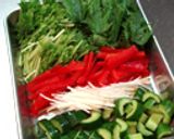 水菜のサラダ◆へんこドレッシング◆作り方1写真