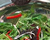 水菜のサラダ◆へんこドレッシング◆作り方2写真