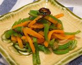 ピーマンと人参の塩昆布＆梅肉和え作り方4写真