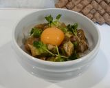 速攻!まぐろ&アボカドのお月見丼 簡単作り方3写真