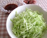 キャベツの簡単ミートソース焼き作り方1写真