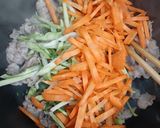 豚肉とブロッコリーの茎の焼肉のたれ炒め作り方2写真