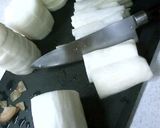 #88 大根と豚肉のピリ辛煮作り方1写真
