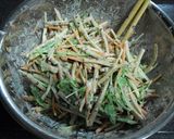 ★ごぼうとみつ葉のかき揚げ★作り方3写真