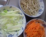 野菜と海苔の肉巻き　～ぶどうソース～作り方1写真