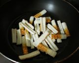 豆苗（とうみょう）と竹輪の炒め物作り方3写真