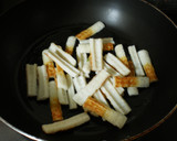 豆苗（とうみょう）と竹輪の炒め物作り方3写真