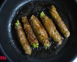 豚こま切れ肉のアスパラ巻き 照り焼き作り方5写真