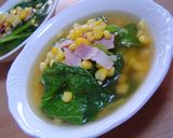 -あっさり旨っღ小松菜コーンスープ-作り方7写真
