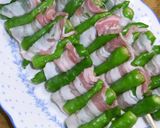 ちょっぴりの豚バラ肉としし唐の串焼き♪作り方6写真