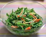 水菜のごま味噌マヨ和え作り方3写真