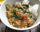夏野菜☆ナス&ほうれん草のトマトカレー作り方6写真