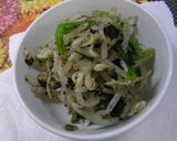 給食人気メニュー♡簡単！もやし＆小松菜で磯香和え　作り方6写真