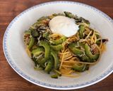 ゴーヤーとじゃこの和風パスタ作り方4写真