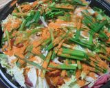 ホットプレートで☆野菜たっぷりの蒸し豚☆作り方2写真