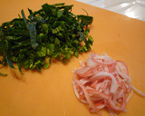 ほうれん草とカニカマの玉子焼き作り方1写真