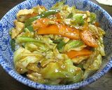 簡単☆野菜と鶏胸肉のあんかけ丼作り方5写真