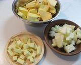 ﾁｰｽﾞとりんごのｽｲｰﾄﾎﾟﾃﾄ*作り方1写真