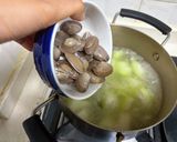 トウガンとアサリのスープ作り方3写真