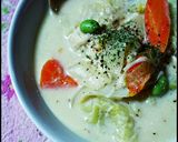 にんにく薫る～野菜＆豆乳たっぷりスープ作り方6写真